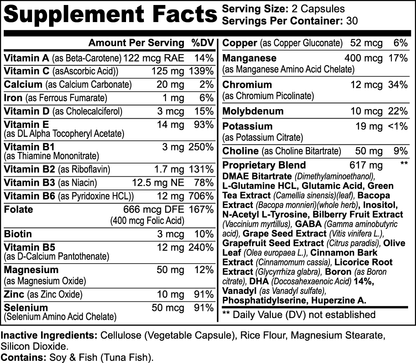 COGNITIV Supplement Ingredients